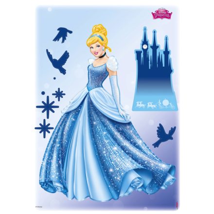 Disney hercegnők álma, kislány falmatrica
