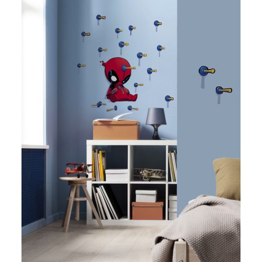 Deadpool lövöldözés, gyerekvarázs falmatrica