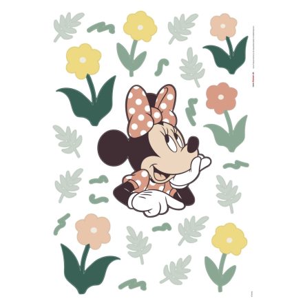 Disney Minnie egér - Virágzó szépség, gyerekeknek matrica falra