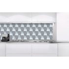 Akciós! 3D hatású geometrikus fal, konyhai matrica hátfal, 180 cm