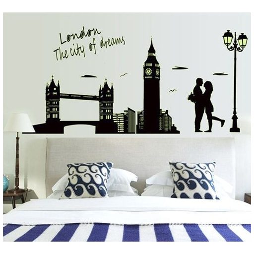 London, éjjel világító falmatrica