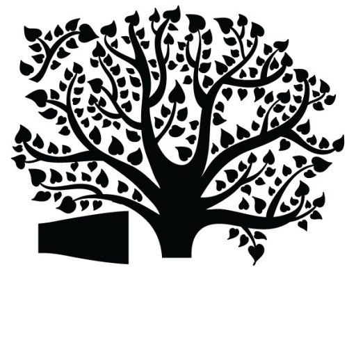 Fa lombkoronával, falmatrica