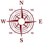 Iránytű, falmatrica