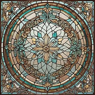 Ludovika, ólomüveg hatású csempematrica csomag