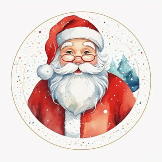 Festett hatású Mikulás(1), karácsonyi ablakmatrica