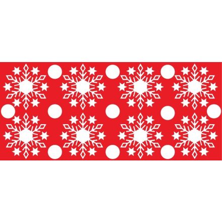 Hópelyhek2, karácsonyi matrica kirakatra a Dekoráció Webáruházban