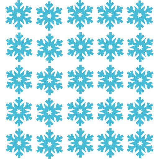 Hópelyhek3, karácsonyi ablakmatrica