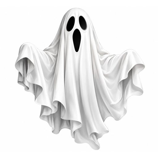 Lebegő lepedőszellem, sztatikus halloween üzletdekoráció