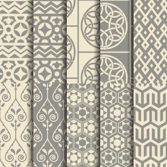 Negatívok, arab mintás 3D hatású csempematrica, 12 db