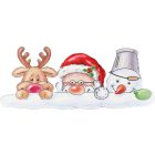 Kukkoló Mikulásék, karácsonyi ablakmatrica