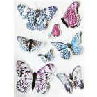 Éjjel világító, csillogós 3D színes pillangók4