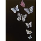 Éjjel világító, csillogós 3D színes pillangók4