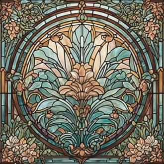 Carolina, ólomüveg hatású csempematrica csomag