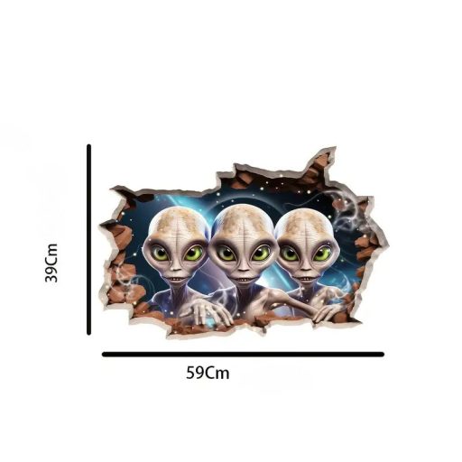 UFO falmatrica – Idegenek a fal mögül leskelődnek
