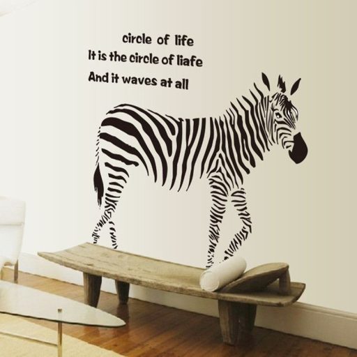 Zebra felirattal, falmatrica
