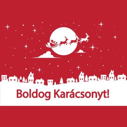 Boldog Karácsonyt, kirakatmatrica