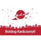 Boldog Karácsonyt, kirakatmatrica