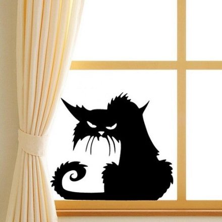 Mérges macska, ablakmatrica