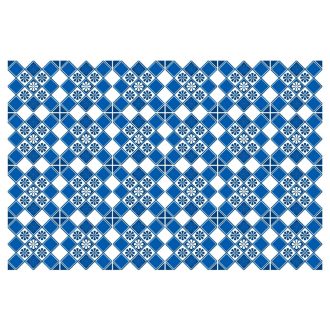 Kék minták, 24 db-os csempematrica csomag