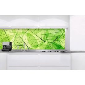 Átlátszó levelek, konyhai matrica hátfal, 180 cm