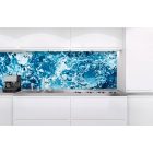Buborékos víz, konyhai matrica hátfal, 180 cm