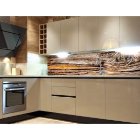 Natúr fa, konyhai matrica hátfal, 180 cm