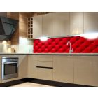 Piros bútor, konyhai matrica hátfal, 180 cm