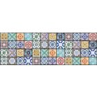 Csempeminták, konyhai matrica hátfal, 180 cm