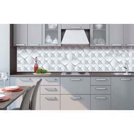 3D hatású csempeminta, konyhai matrica hátfal, 260 cm