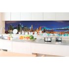 New York fényei, konyhai matrica hátfal, 350 cm