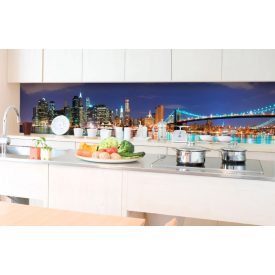 New York fényei, konyhai matrica hátfal, 350 cm