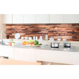 Fa rétegek, konyhai matrica hátfal, 350 cm