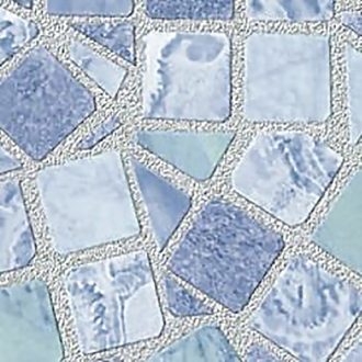 Világos kék mozaik mintás 3D öntapadós tapéta