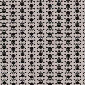 Ezüst fekete koponyák mintás öntapadós tapéta