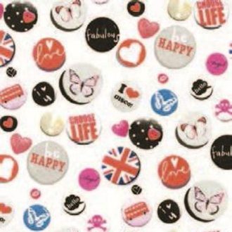 Buttons mintás öntapadós tapéta