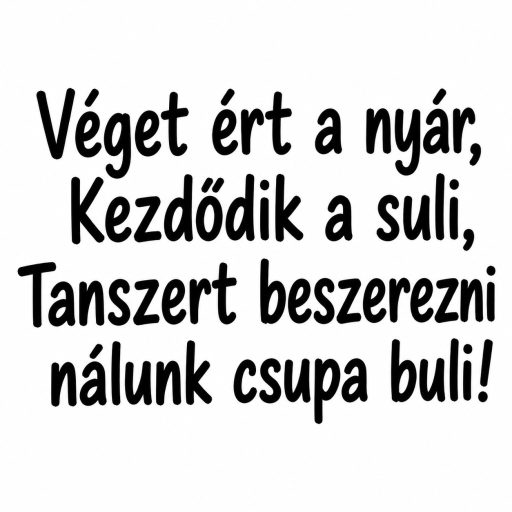 Véget ért a nyár, szezonális szöveges kirakatmatrica 