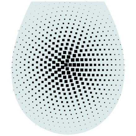 Absztrakt2, 3D toalett díszítő matrica - Dekoráció Webáruház 