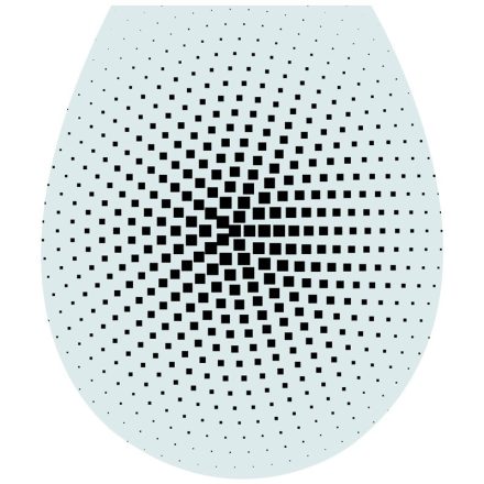 Absztrakt, 3D toalett díszítő matrica