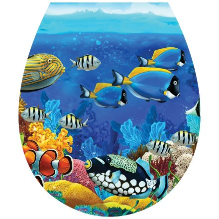 Színes halak, toalett díszítő matrica - Dekoráció Webáruház 
