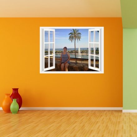 Egyedi ablakos falmatrica saját képből a Dekoráció Webáruházban