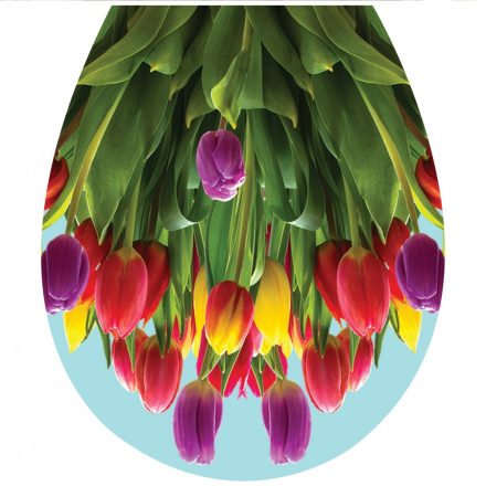 Tulipánok, toalett díszítő matrica - Dekoráció Webáruház 