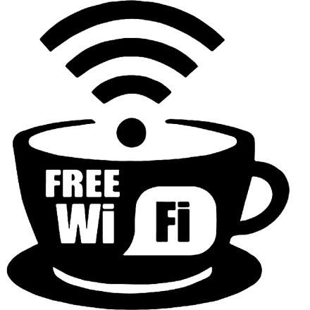 Free wifi coffee shop matrica a Dekoráció Webáruházban