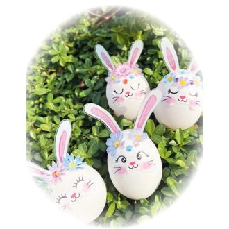 Húsvéti tojásdekorációs készlet 4 db tojásra
