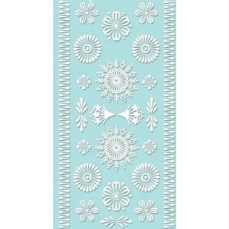 Gél húsvéti tojásmatrica - fehér minták