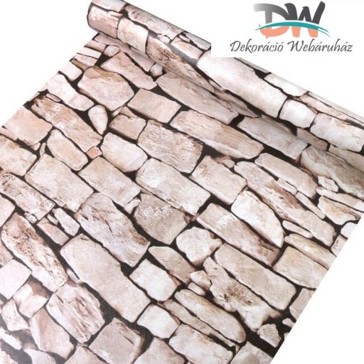 Kőfal mintás öntapadós tapéta