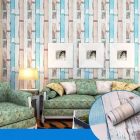 Színes famintás öntapadós tapéta