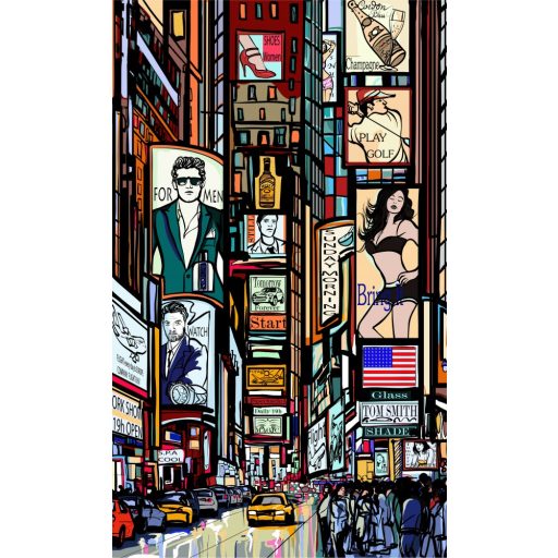 Times Square, poszter tapéta 150*250 cm