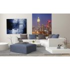 Kivilágított felhőkarcolók, poszter tapéta 150*250 cm