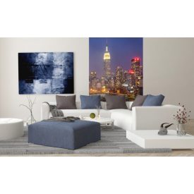 Kivilágított felhőkarcolók, poszter tapéta 150*250 cm