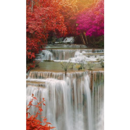 Vízesés színes fákkal, poszter tapéta 150*250 cm